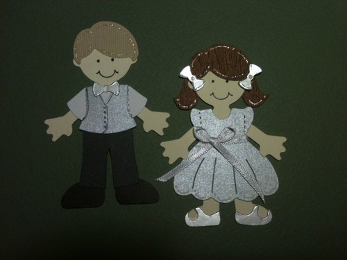 Two dolls bridesmaid and - -,