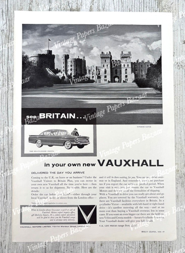 Vauxhall six cylinder cresta - vauxhall,