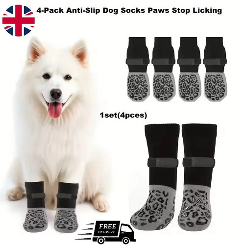 Pack anti slip dog socks - 4-pack,