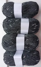 Black & Silver Metallic Yarn