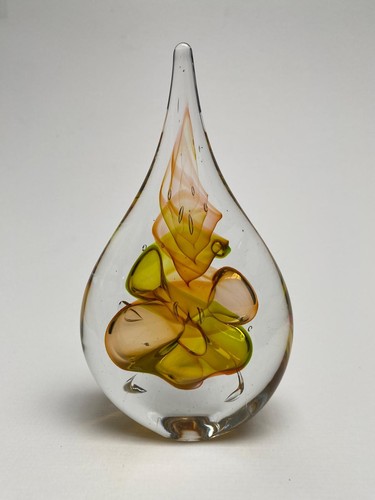 Handmade glass teardrop - glass,