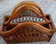 vintage bamboo wicker cane