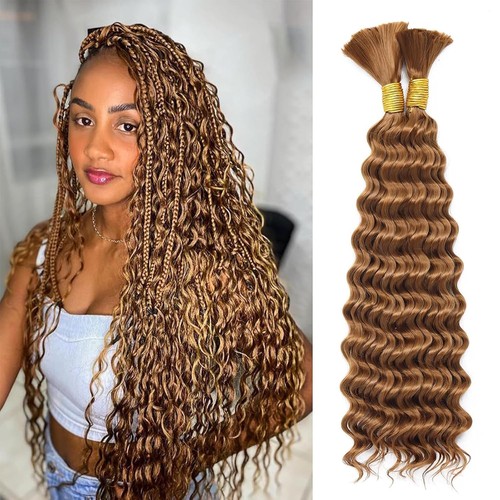 Deep wave bulk hair inch - deep,