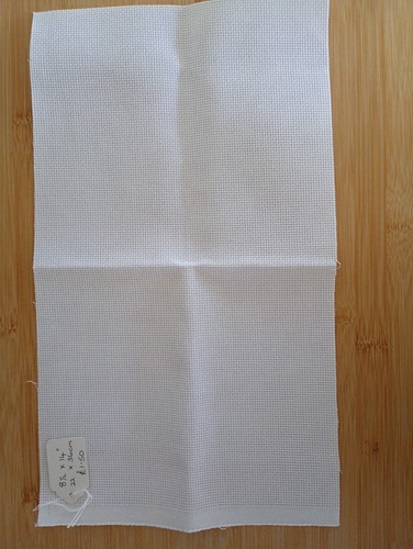 White count cotton aida - white,