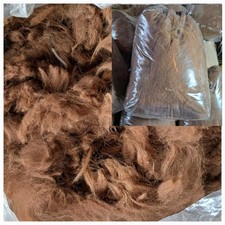 Raw Brown Alpaca Fleece Clippings, Ideal Bird Nesting, Crafts etc. ONE 150g BAG