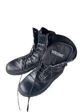 Nitehawk Army/Military Patrol Black Leather Combat Boots Outdoor Cadet size 6
