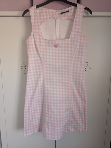 Lazy oaf pink heart gingham - oaf,