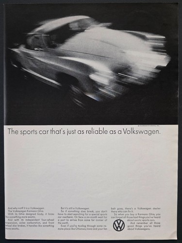 1969 print karmann ghia - ad,