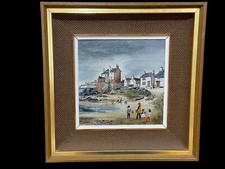 Vintage Oil On Board Painting Coast Scene “St Ives” Cornwall Brenda King