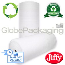 ECO-FRIENDLY JIFFY FOAM WRAP ROLLS 1mm, 1.5mm, 2.5mm & 4mm - ALL WIDTHS/SIZES