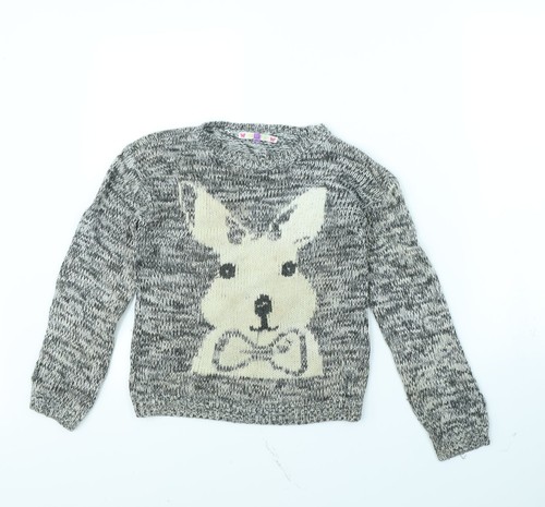 Womens grey round neck cotton - round,