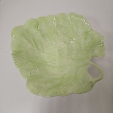 Large Green Leaf Bowl Trinket Dish Centrepiece