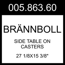 IKEA BRÄNNBOLL Side Table On