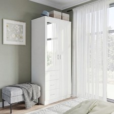 2-Door Wardrobe w/ Adjustable