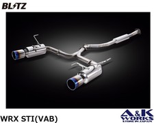 BLITZ 67152 NUR-SPEC F-Ti FULL TITAN Exhaust system for SUBARU WRX STI VAB