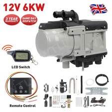 12V 6KW Petrol Diesel Water Heater w/ Remote Control Water Pump For Car Boat RV