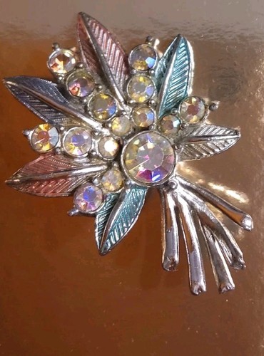 Vintage aurora borealis - aurora, brooch