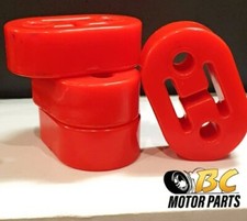 4x Red Polyurethane Exhaust Hanger Kit for FORD FIESTA ST 180 Mk7
