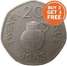 GUERNSEY 20P TWENTY PENCE 1982 TO 2012 CHOICE OF DATE