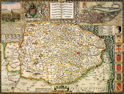 Norfolk historical map 1000 - norfolk,