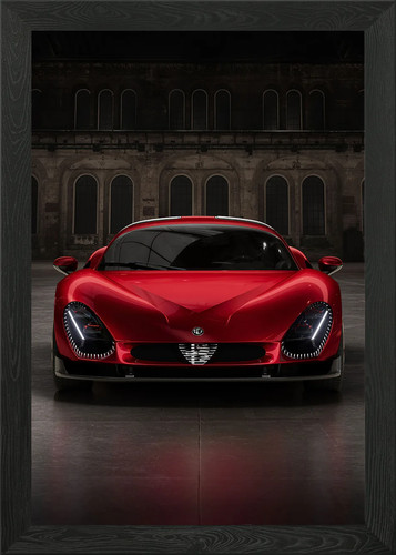 Alfa romeo stradale framed - 33,