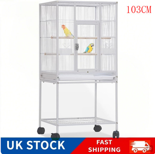 103cm large bird cage white - 103cm,