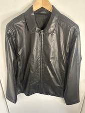 DKNY Black Soft Leather Biker