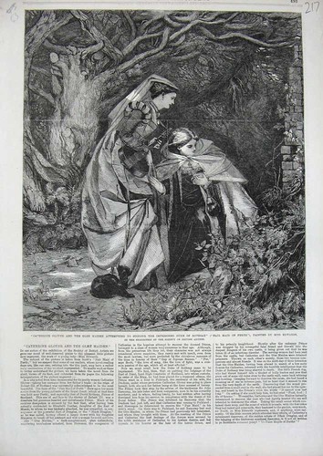 Old antique print 1863 - old,