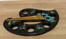 PALETTE de PEINTRE en CERAMIQUE de VALLAURIS 1950. Stunning