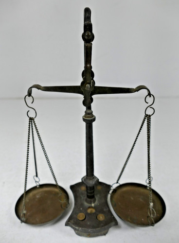 Vintage apothecary scales - apothecary, cast
