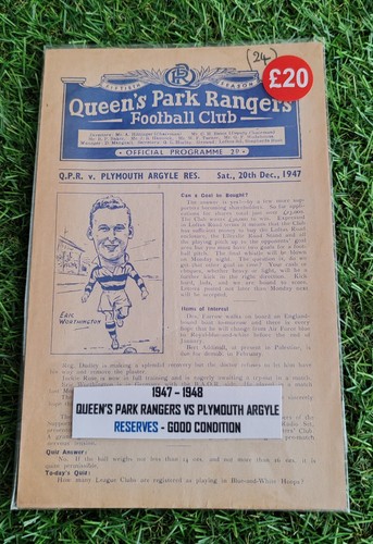 Qpr plymouth reserve issue - plymouth,