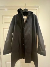 Mens Black Mackintosh Overcoat