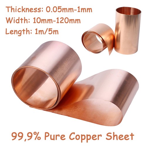 Pure copper sheet roll thick - pure,