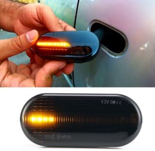 2x Dynamic Flowing LED Side Marker Indicator Light Repeater For VW Golf MK4 Ford