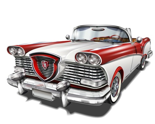 Classic retro cars muscle - retro,