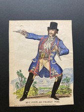 Toy theatre Mr C Pitt as Charly Wag Redington tinsel print