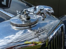 Photo 6x4 Early Jaguar Emblem on Car Bonnet at Cuffley Steam and Heavy Ho c2013