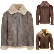 Mens Shearling WW2 Aviator