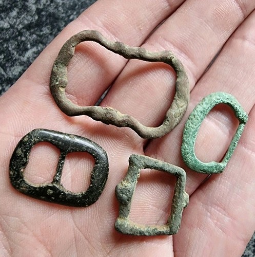 Metal detecting finds buckles - metal,