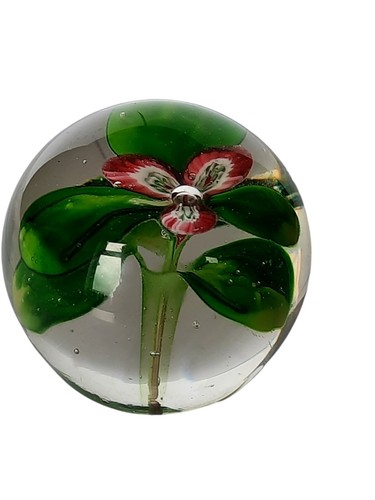 Vintage paperweight clear - vintage,