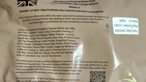 British army ration - british,