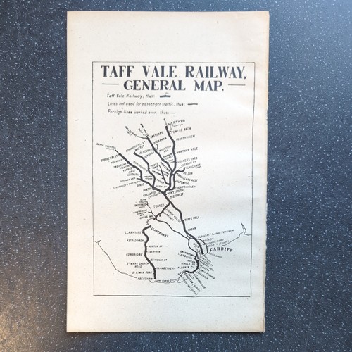 Original 1917 railway map - 1917,