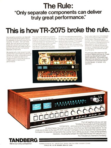 Tandberg 2075 receiver - -,
