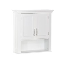 White Two Door Bathroom Wall