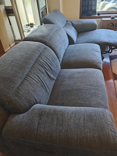 Fabric recliner sofa - fabric,
