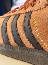 Adidas Originals Amsterdam Size? Exclusive Hazcop Brown Gum 5IE1418 Men UK 10