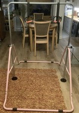 Adjustable Gymnastics Bars Horizontal Junior Kids Bar Home Gym Training Bar Pink