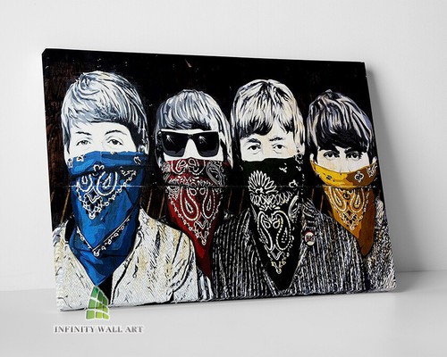 Banksy beatles bandanas - beatles,