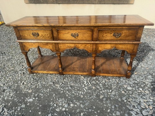 Solid oak sideboard dresser - sideboard,