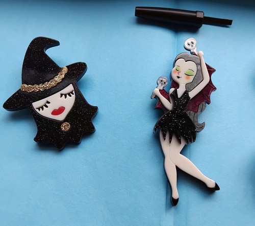 Beautifully gothic brooches - gothic,